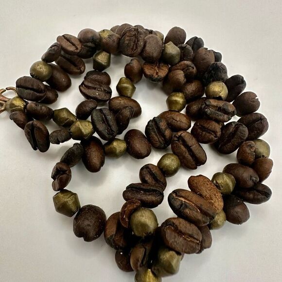 coffee bean multi strand bracelet - Picture 3 of 6